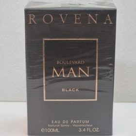 تصویر عطر ادکلن مردانه روونا بولگاری بلک من حجم 100 میل ROVENA Man Black Parfum for Men 100 ml