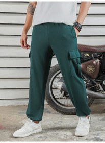 تصویر شلوار مردانه با فیت مستقیم رنگ سبز تیره – شیک و کاربردی برند high star Men’s Straight Fit Dark Green Trousers – Stylish and Practical