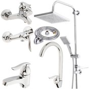 تصویر ست شیرآلات فراست پویا مدل K2 مجموعه 6 عددی 