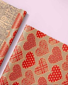 تصویر 3 برگ کاغذ کادو کرافت – 1006 