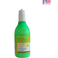 تصویر کرم مرطوب کننده پمپی هندولوژی حجم ۳۷۵ میل با رایحه مانگو 