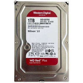 تصویر هارد اینترنال وسترن دیجیتال مدل قرمز پلاس ظرفیت 1 ترابایت استوک Western Digital RED PLUS WD10EFRX Internal Hard Drive 1TB