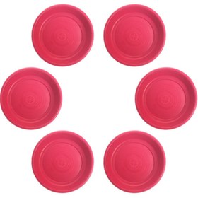 تصویر زیر گلدانی کد Z0025 بسته 6 عددی - قهوه ای 