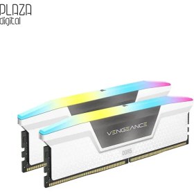 تصویر رم دسکتاپ DDR5 دو کاناله 6000 مگاهرتز CL40 کورسیر مدل VENGEANCE RGB White ظرفیت 64 گیگابایت 