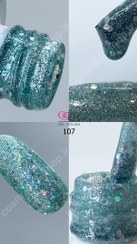 تصویر لاک ژل ناخن اسر مدل اکلیلی کد ۱۰۷ حجم ۱۴ میلی لیتر 