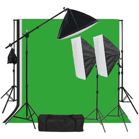 تصویر کیت نور ثابت 4 لامپ 