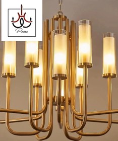 تصویر لوستر مدرن لومینا لهستانی کد O-105 با ۱۸ شاخه پروفیل 