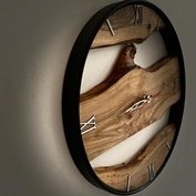 تصویر ساعت دیواری چوبی 