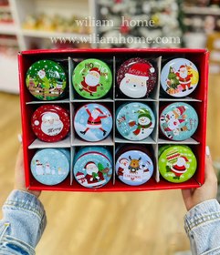 تصویر قوطی فلزی کریسمس دایره small 