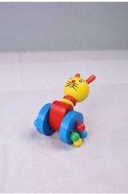 تصویر دوک چوبی گربه. 