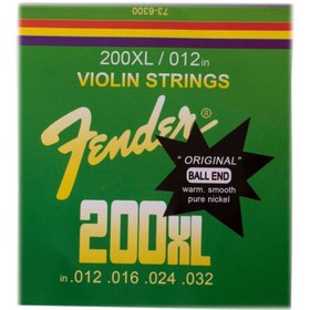 تصویر سیم ویالون فندر 200xl Fender violin string set 200xl