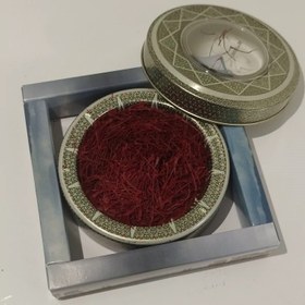 تصویر زعفران سوپرنگین صادراتی ۱ مثقال ظرف خاتم 