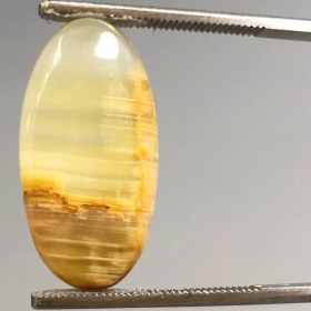 تصویر نگین کلسیت طبیعی دورنگ 250502 