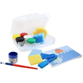 تصویر گواش6رنگ44میل همراه با قلمو پریمو کد824VTLP 