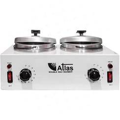 تصویر دستگاه موم داغ کن دو قابلمه اطلس حجم (0.5+0.5 لیتر) Atlas volume two pot wax warmer-0.5+0.5L