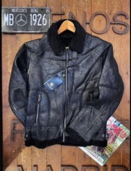 تصویر کاپشن چرم بوفالو 