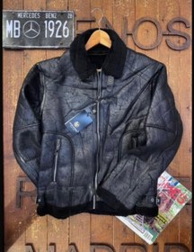 تصویر کاپشن چرم بوفالو 