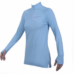 تصویر تونیک ورزشی زنانه نیم زیپ رنگ نوک مدادی 