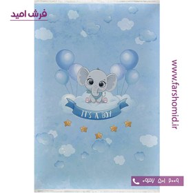 تصویر فرش کودک بچه فیل کد 101264 