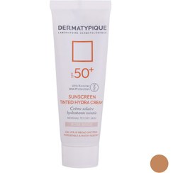 تصویر کرم ضد آفتاب رنگی درماتیپیک مدل هیدرا SPF 50 حجم ۵۰ میلی‌لیتر مناسب پوست نرمال تا خشک 