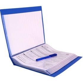 تصویر کلیر بوک 80 برگ قاب دار شفاف پاپکو A4-80T
