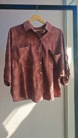 تصویر شومیزطرح دار - مشکی somis