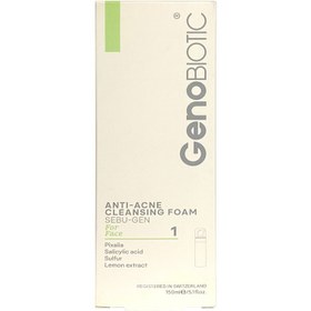 تصویر فوم شستشوی ضد آکنه سبوژن 1 ژنوبایوتیک Geno Biotic Sebu Gen Anti Acne Cleansing Foam 1