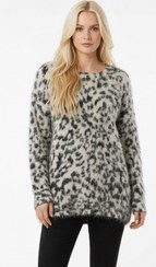 تصویر بافت پلنگی موهر 0052/بسیار پنبه ای و نرم/مناسب سایز S تا L/ وارداتی 