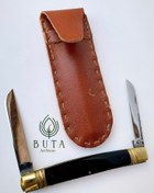 تصویر قلمتراش دو تیغه حرفه ای دسته شاخ جواد توسلی 