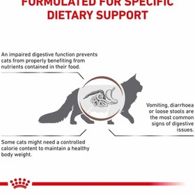 تصویر غذای خشک گربه گاسترو کنترل وزن رویال کنین 2 کیلویی (مشکلات گوارشی) Royal Canin Gastrointestinal Moderate Calorie 2kg