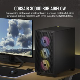 تصویر کیس کورسیر مدل 3000D AIRFLOW CASE CORSAIR 3000D AIRFLOW