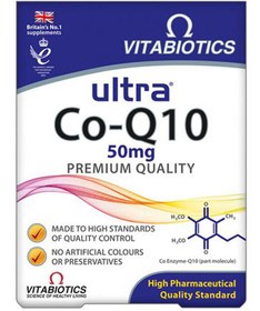 تصویر قرص اولترا كو كیوتن 60 عدد ویتابیوتكس Vitabiotics Ultra Co Q10 60 Tablest