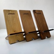 تصویر هولدر موبایل چوبی ژیوار کد ZH-1011 Wooden mobile holder code ZH-1011