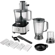 تصویر غذاساز چندکاره AZUR مدل AZ-271FP با موتور 1000 وات و دو سرعت چرخش AZUR multifunction food processor model AZ-271FP with 1000 watt motor and two rotation speeds