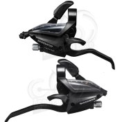 تصویر دسته دنده و کتی ترمز 3×7 سرعته شیمانو SHIMANO ST-EF500 SHIMANO EZ FIRE PLUS Shift/Brake Lever 7-speed