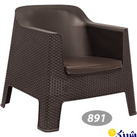 تصویر مبل حصیری ناصر پلاستیک کد 891 تک نفره 