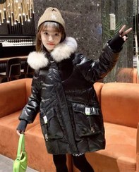 تصویر کاپشن دخترانه سایز ۱۰ تا ۱۲ سال وارداتی 