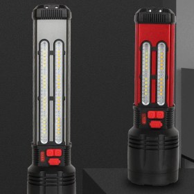 تصویر چراغ قوه شارژی (با قابلیت شارژ خورشیدی) برند کرونی | CRONY W5122A Solar Energy Flashlight 