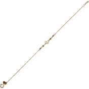 تصویر دستبند طلا 18 عیار زنانه طرح توپی و پروانه مدل BSG54 