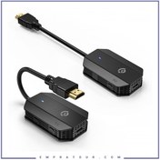 تصویر دانگل انتقال تصویر بی سیم HDMI پاورولوژی Powerology Wireless Hdmi to Hdmi PHDMRABK