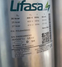 تصویر خازن 3 فاز POLB44300HD لیفاسا capacitor-3phase-POLB44300HD-Lifasa