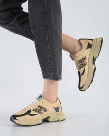 تصویر کتانی زنانه مدل نیو فیس ارسال رایگان - مشکی سفید / 