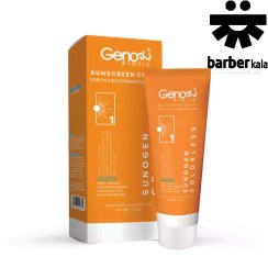 تصویر کرم ضد آفتاب بی رنگ سانوژن ژنوبایوتیک Geno Biotic Sunscreen SPF50 مناسب پوست های چرب و مختلط 50 میل 