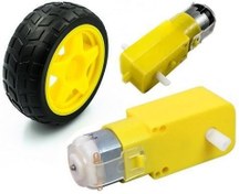 تصویر موتور گیربکس ۳ تا ۶ ولت دوطرفه 