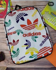 تصویر کوله دخترانه طرحدار جنس مخمل کپی 