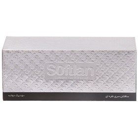 تصویر دستمال کاغذی 300 برگ نقره ای سافتلن Softlan Facial Tissue