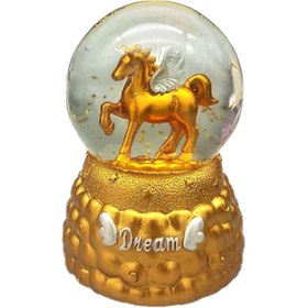 تصویر گوی اسب تک شاخ طلایی 