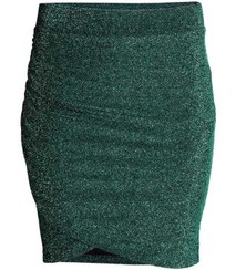 تصویر دامن لمه زنانه سبز H&M 