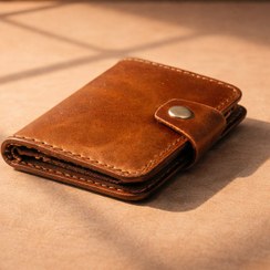 تصویر جاکارتی چرم طبیعی افکتی ۶جای کارت چرم کد ۶۰۷ 