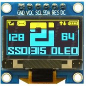 تصویر ماژول OLED 0.96 اینچ با رابط I2C OLED module 0.96 inch with I2C interface
